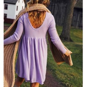 Free People The Luxe Sweater Babydoll Dress